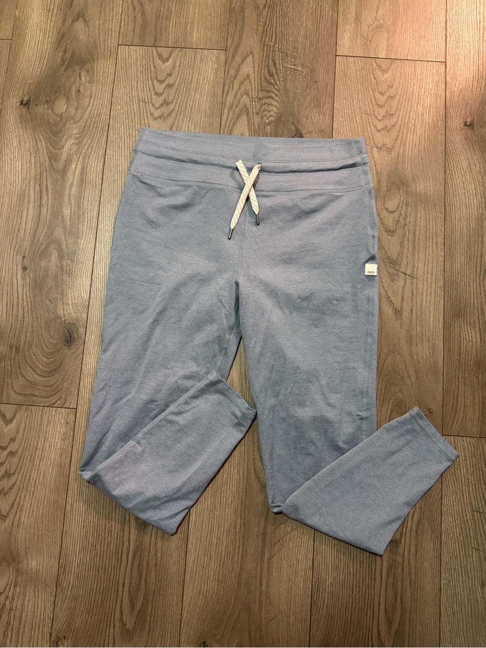 Vuori Women’s Halo Vintage Dreamknit Leggings Heather Blue Lounge Pants Sz L